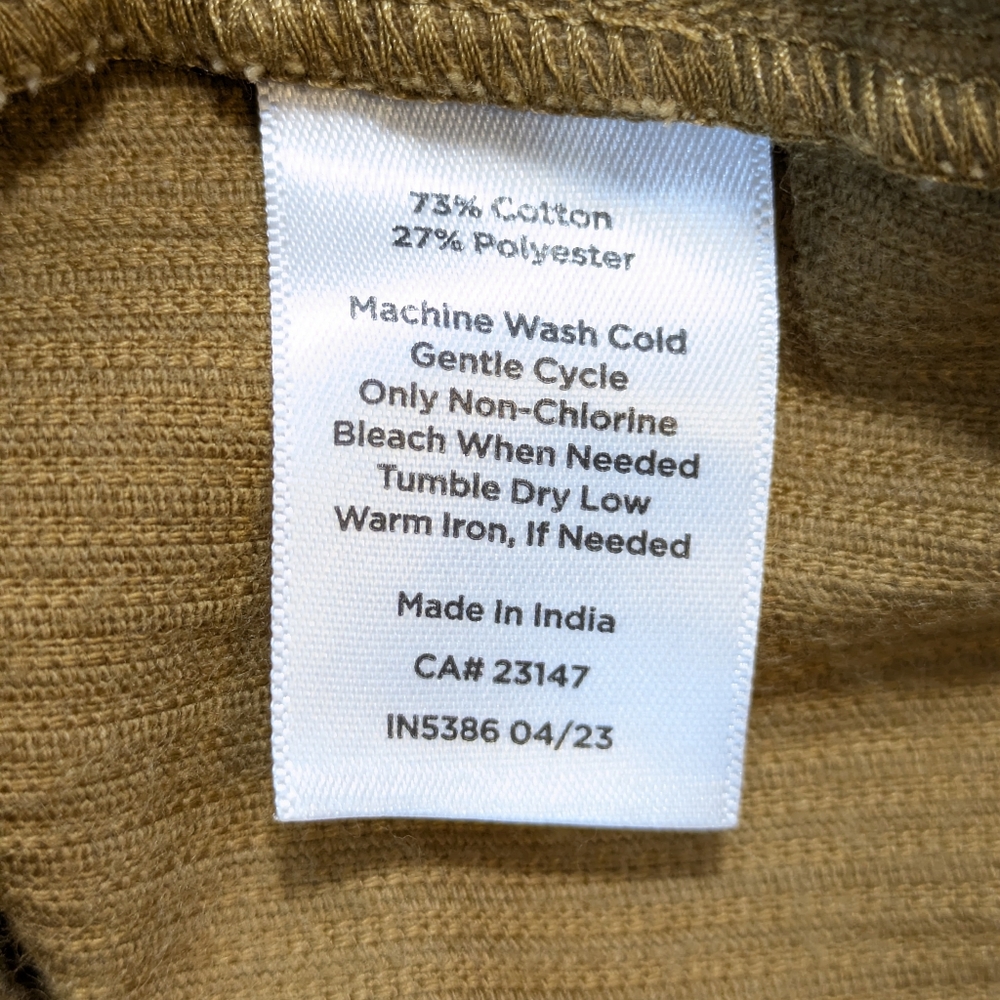 Talbots Corduroy Skirt Womens Carmel Brown Academia Country Preppy Pencil 8P New - Picture 11 of 11